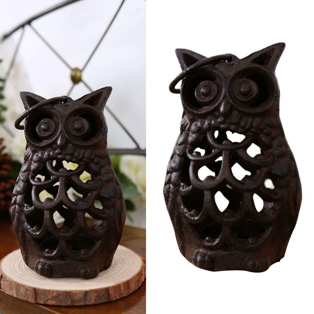 Decoration Craft Candelabra Wrought Iron Plate Candlestick Owl Candle Holder