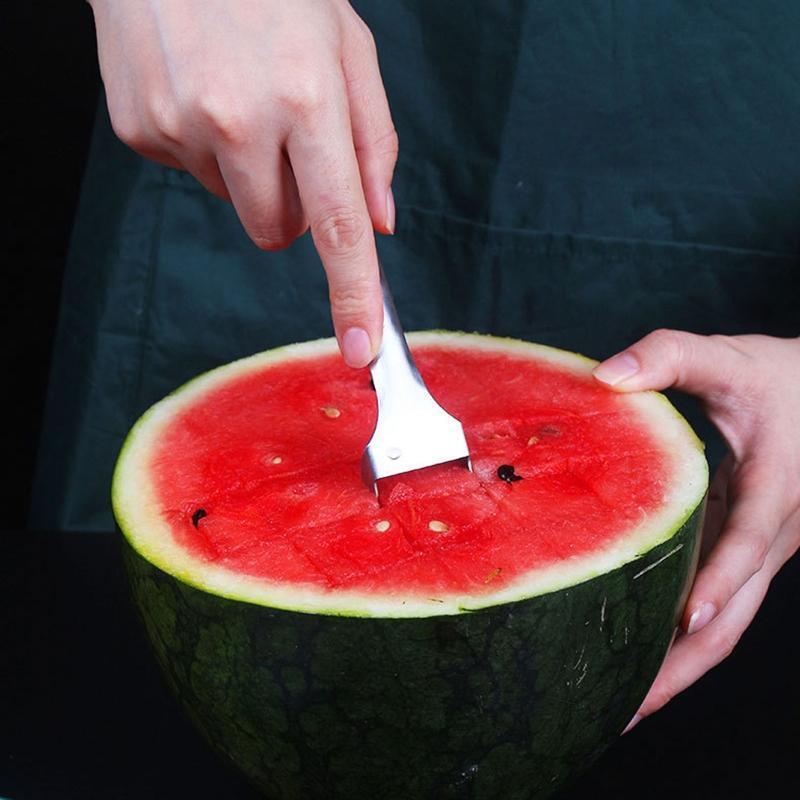 Watermelon Cutter Fruit Cut Tool 304 Stainless Steel Fruit Fork Slicer Durable