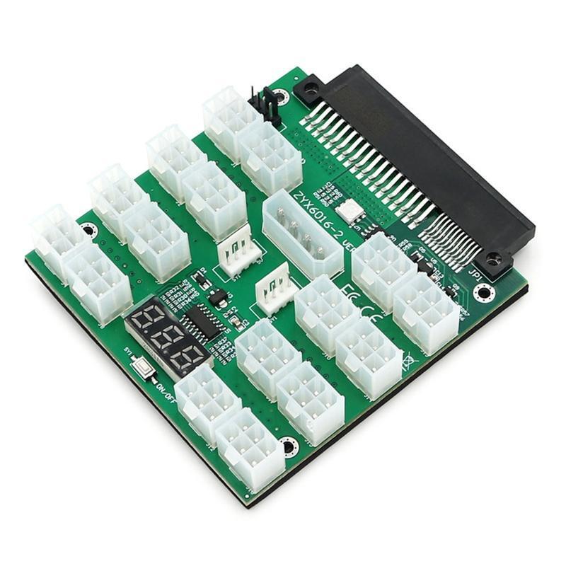 Mining Breakout Board ATX 16 Ports 6 Pin Power Supply Module for Dell 750W 1100W