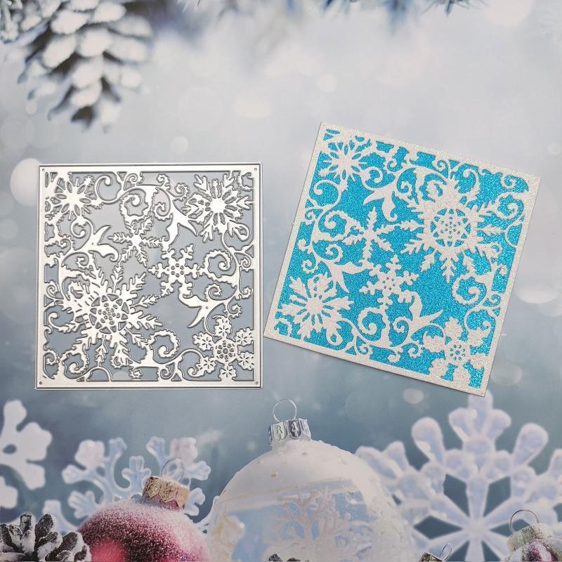 DIY Scrapbooking Stencil Snowflake Embossing Cutting Die Card Making Supplies