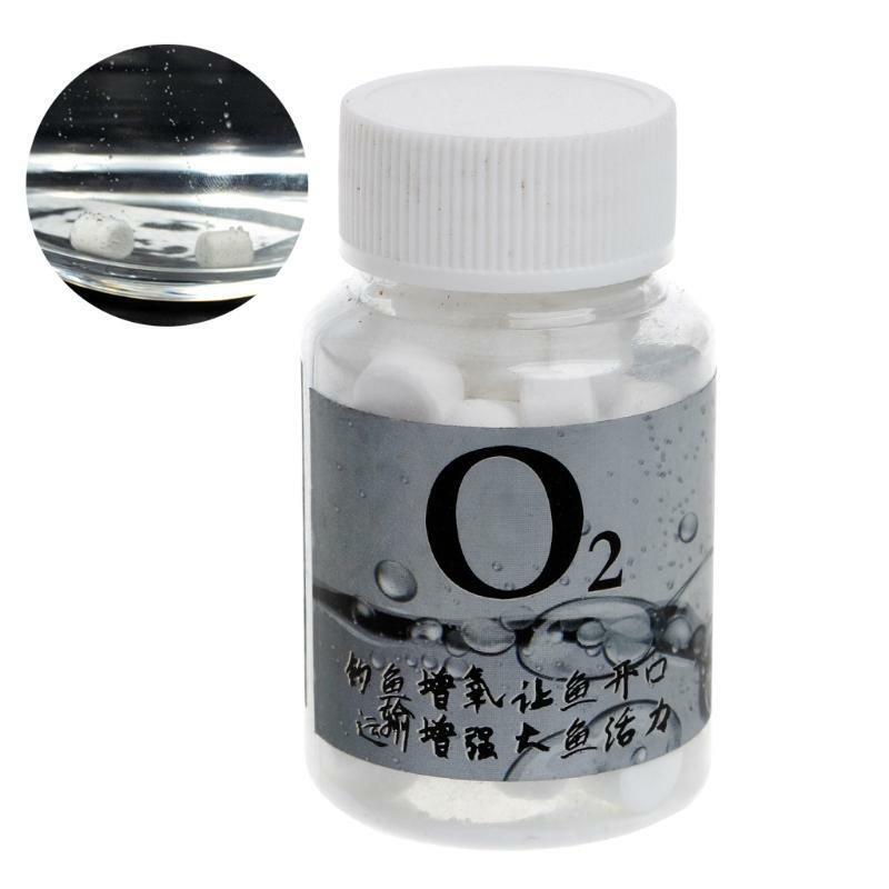 1 Bottle Oxygen Releasing Fishing Bait Carp Additive Tablet Transport Tackle New