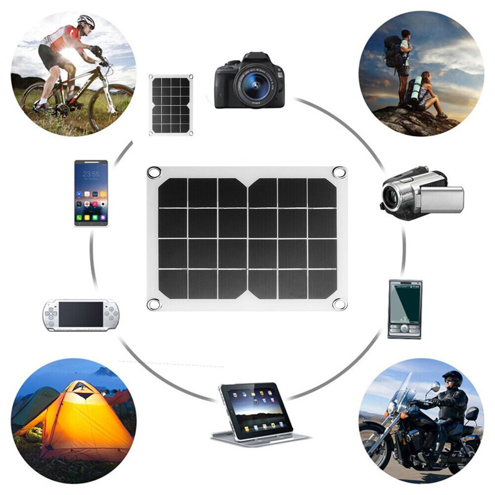 5V 10W Semi-flexible Monocrystalline Solar Charger Panel Charge for Phones