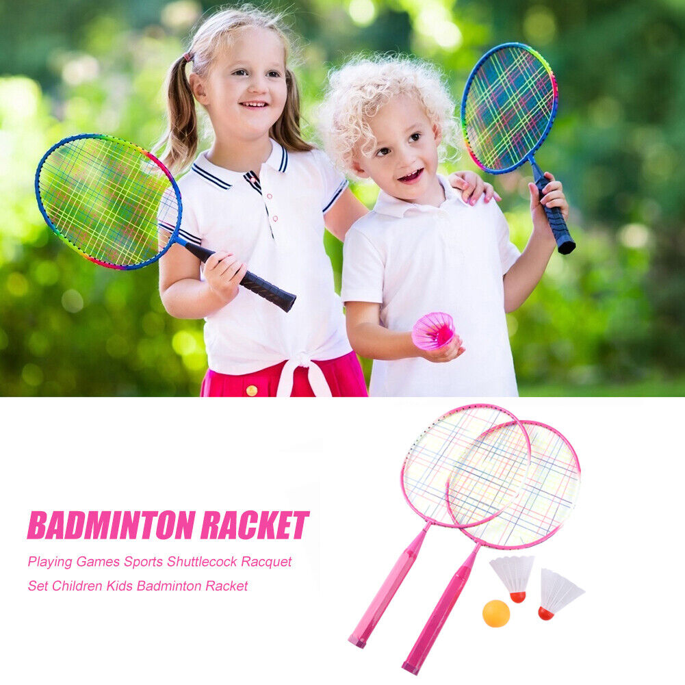 Playing Games Sports Shuttlecock Racquet Set Kids Badminton Racket (Red)