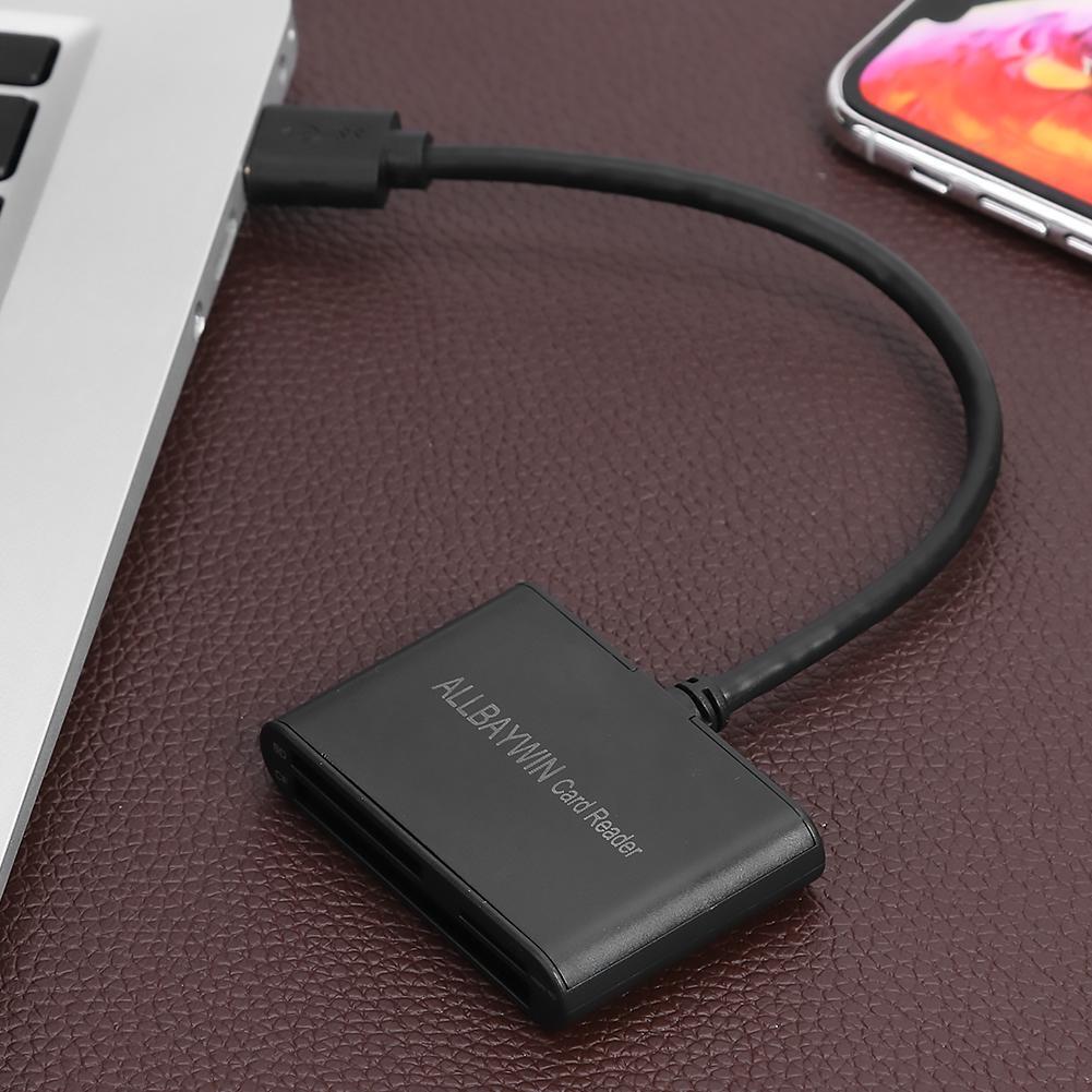 3 in 1 Universal Memory Card+TF Card+CF Card High-Speed USB3.0 Card Reader