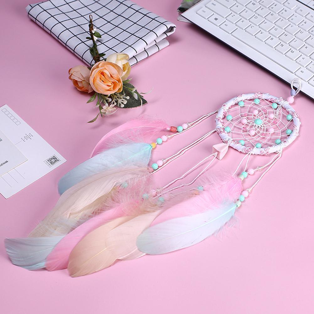 Hollow Wind Chimes Handmade Dreamcatcher Feather Pendant Wall Hanging Decor