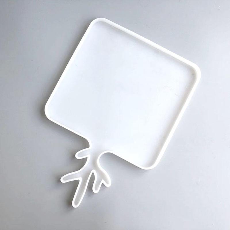 Epoxy Antler Handle Fruit Tray Mold Serving Board Mold for Home Decoration