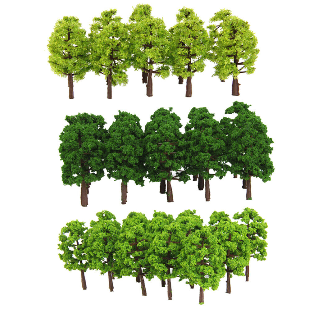 60Pcs 1:150   - Scenery Railway Forest Wargame 8cm/3.15"