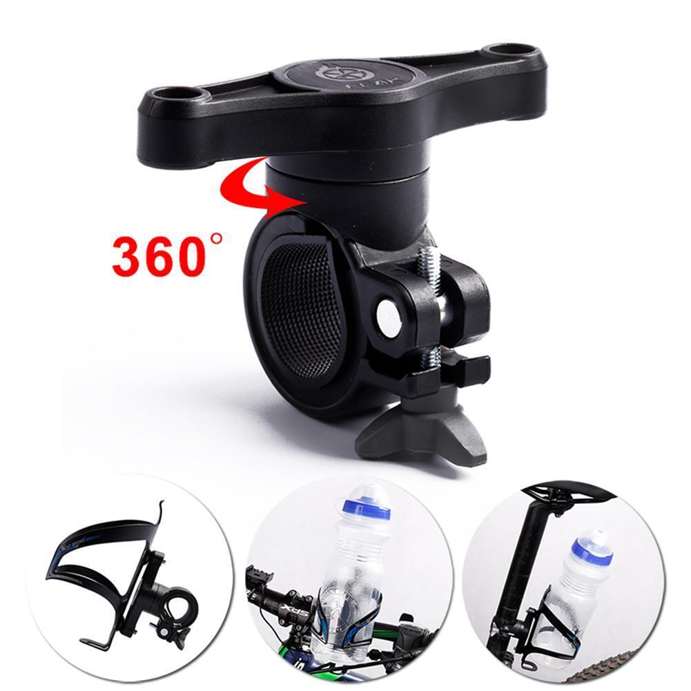 WEST BIKING Bicycle Water Bottle Cage Holder 360 Degree Rotation Converter