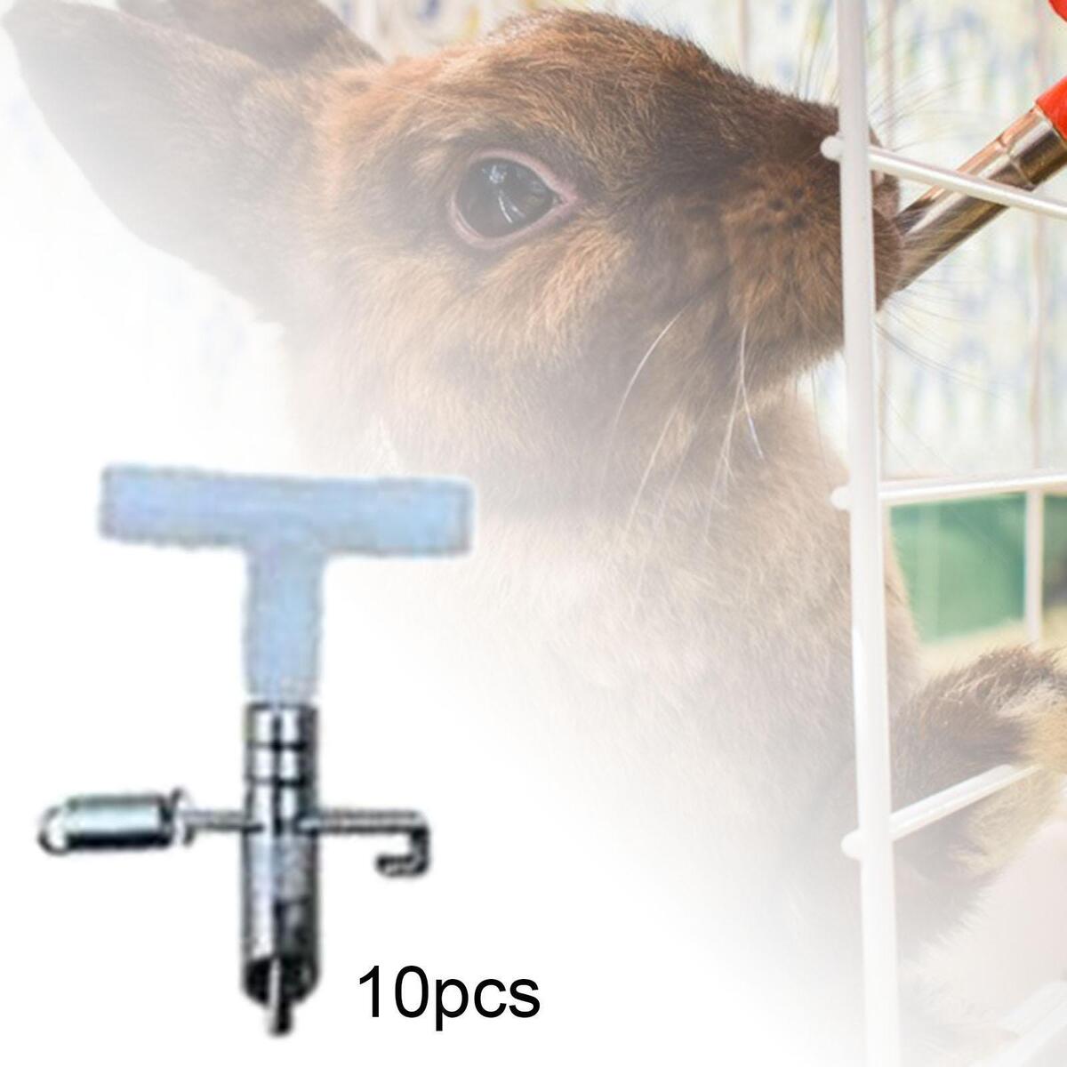 Automatic Rabbit Water Nipple Drinker Feeder Animal Supplies for Mice Bunny