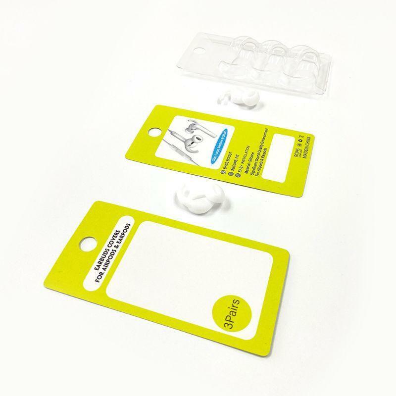 3Pair Soft Silicone Earbuds Headphone Earpods Cover Eartip Cap for Airpods 1/2