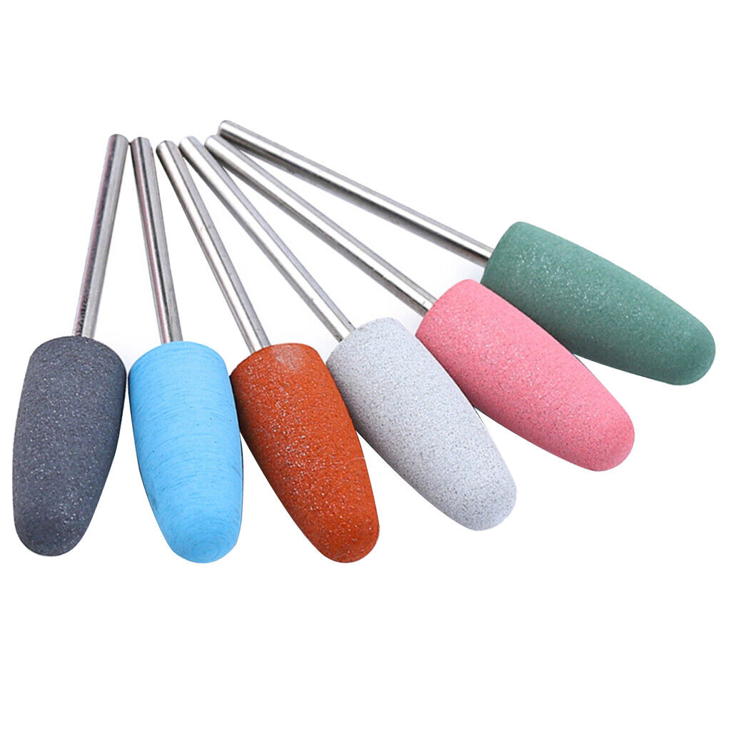 6pcs Silicone Polisher  Nail   For Electric Manicure