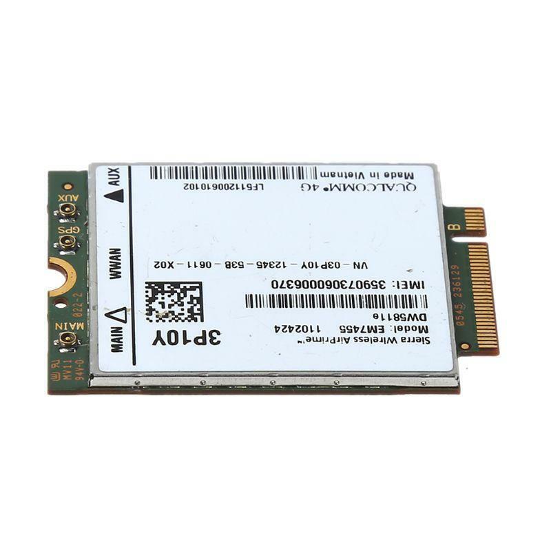Wireless EM7455 Replacement DW5811e 3P10Y Qualcomm 4G LTE WWAN NGFF Module Card