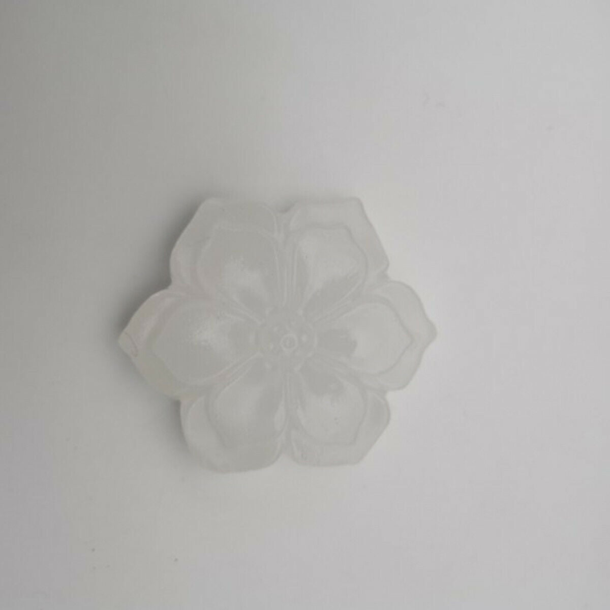 Natural Chinese White Jade Hand Carved Flower Lucky Pendant New Jewelry Gift