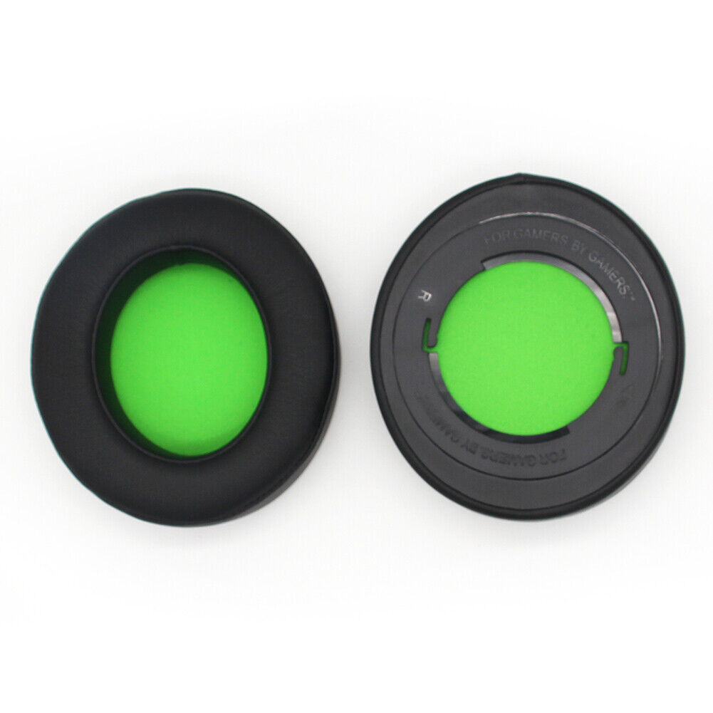2x Leather Foam Gaming Headset Replacement Ear Pads for Razer Kraken 7.1 V2