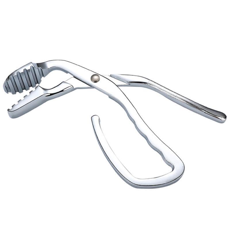 Stainless Steel Grill Grate Lifter Grill Lifter Gripper BBQ Charcoal Tongs Clip