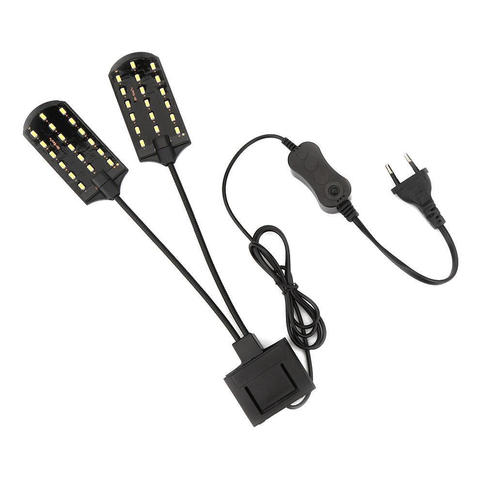 15W LED Waterproof Aquarium Light Fish Tank Aquatic Plants Grow Clip Lamp