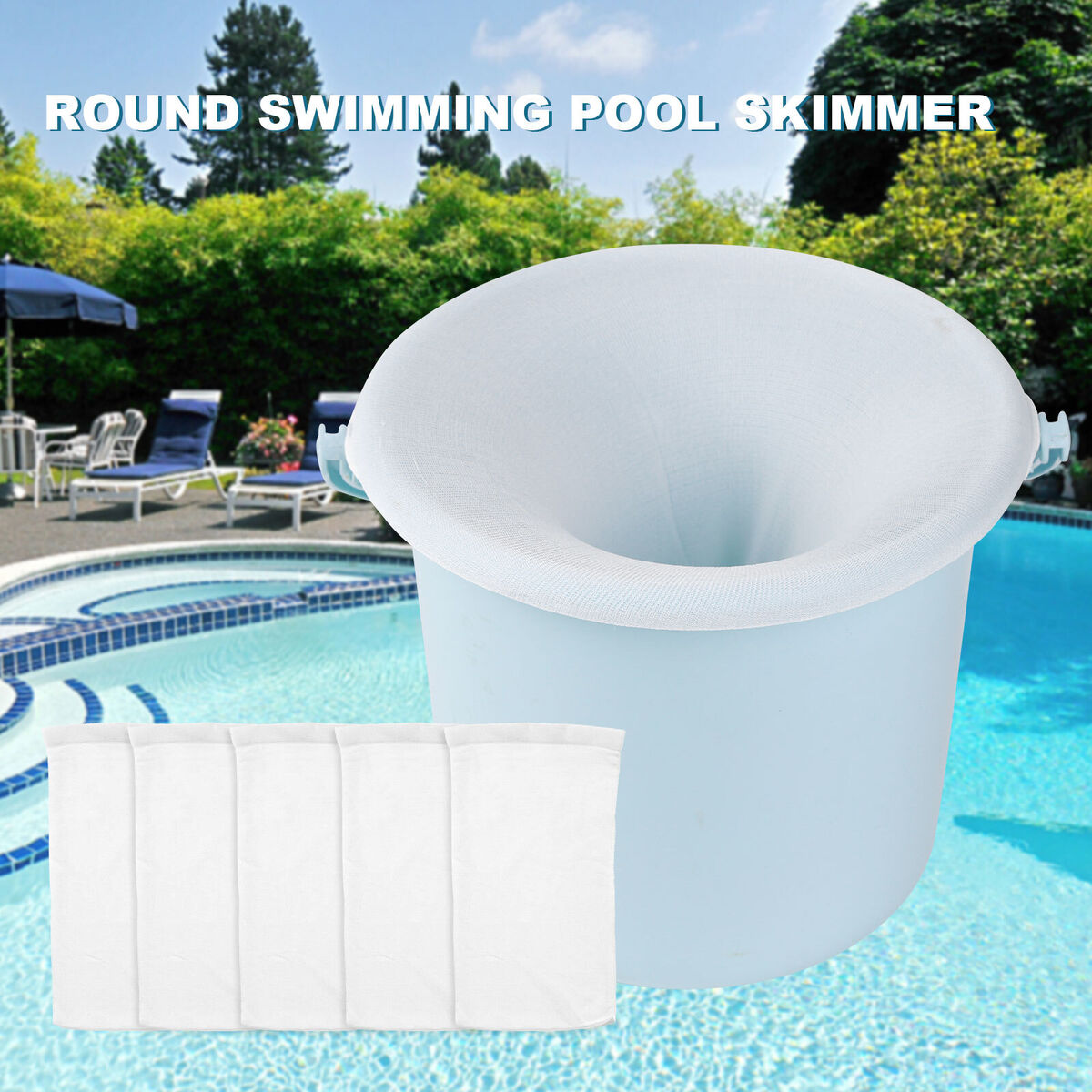10 Pack Pool Skimmer Socks Basket Filter for Inground Above Ground Pool