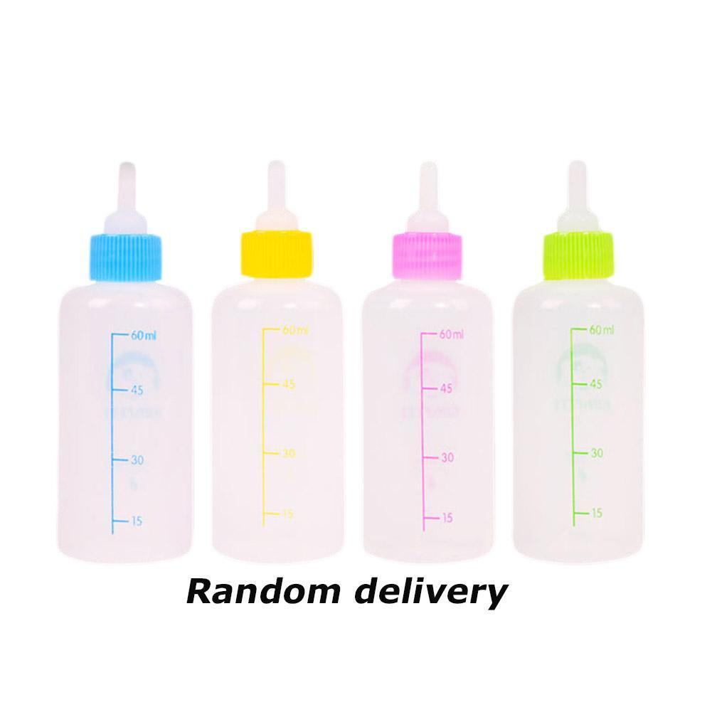 60mL Pet Milk Bottle Nipple Pacifier Dog Puppy Cat Drinking Water Feeder