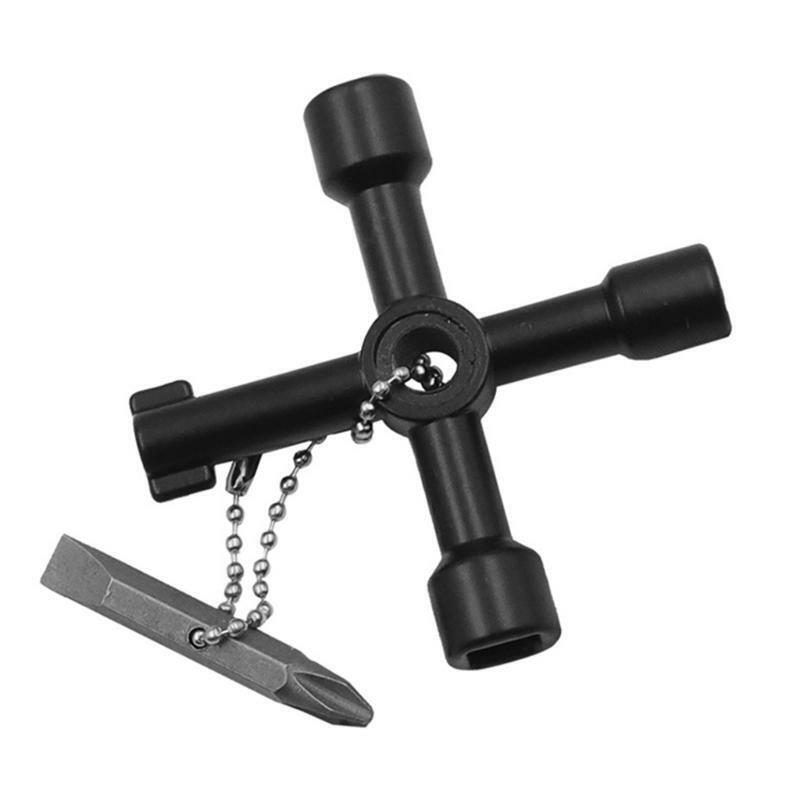 Universal 4 Way Multi-Functional Utilities Key With Screwdriver Bits Electric