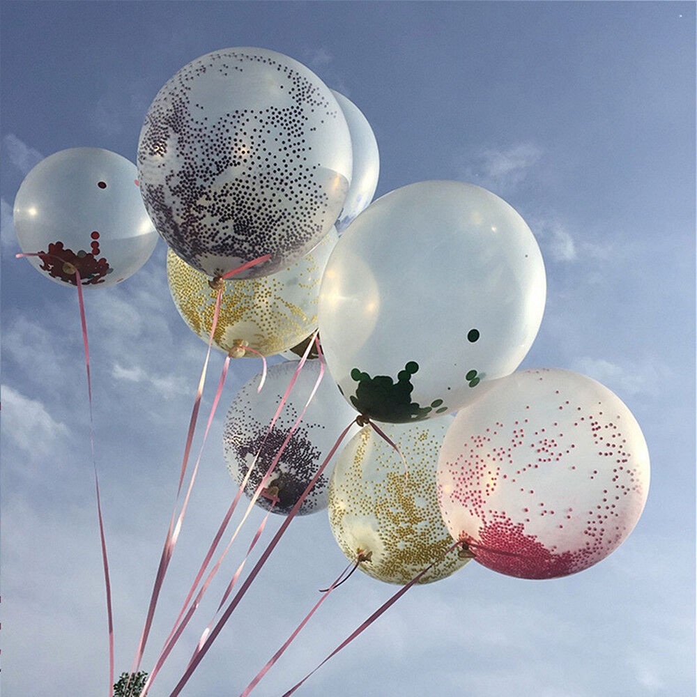 20PCS Colorful Confetti Balloon Birthday Wedding Party Decor Helium Balloons 12"