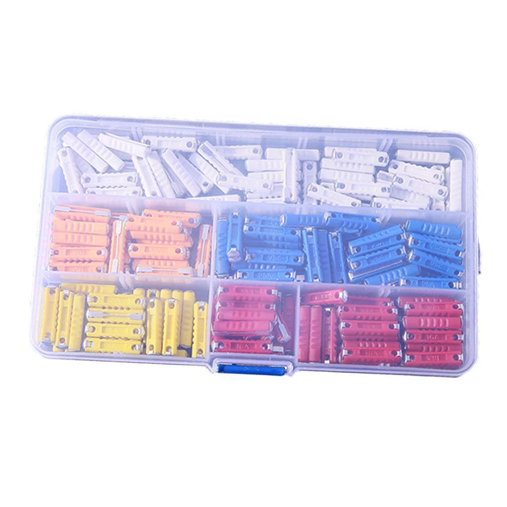 200 x Assorted Automotive Mini Blade Fuses Set 5A 8A 10A 16A 25A Fuses Car