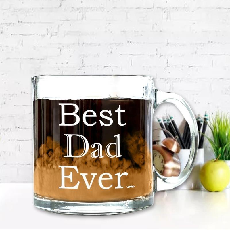 Funny Glass Coffee Mug - Christmas Gifts For Mom or Dad From Kids, Son