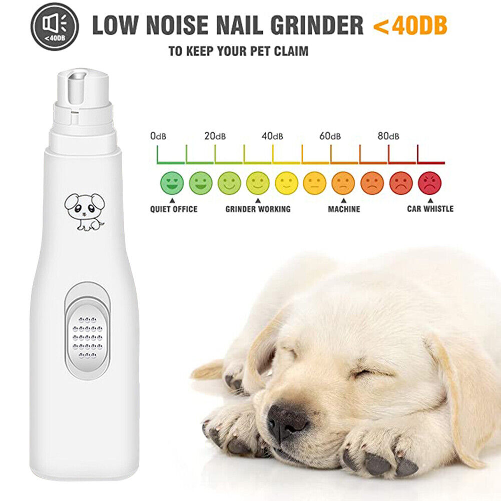 Electric Dog Nail Clippers Nail Grinders Pet Cat Paws Grooming Trimmer Tool