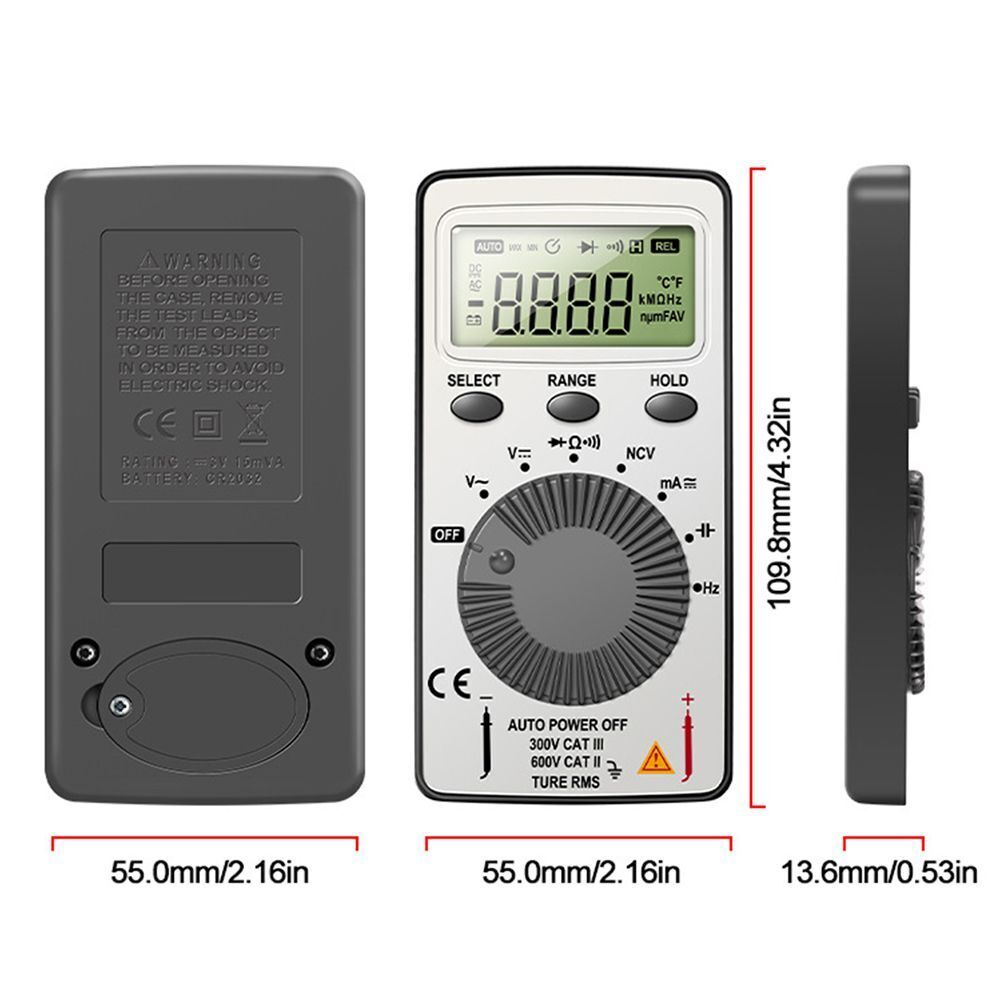 Voltage Tester Digital Mini Smart Multimeter Digital Profesional Meter True RMS