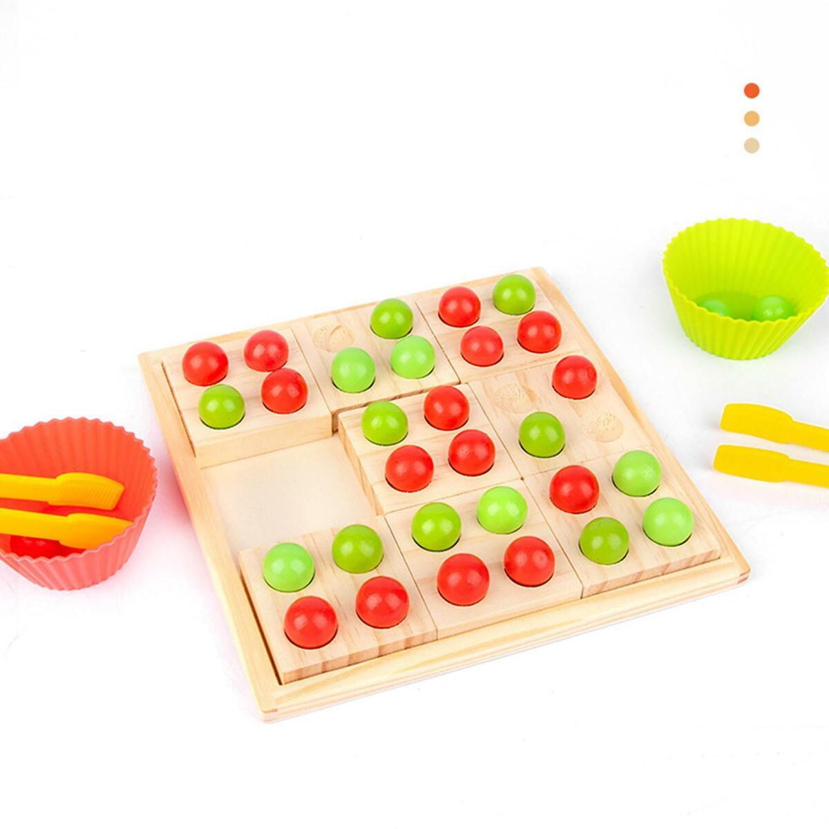 Bead Game Peg Board  Game for  Age Over 3 Birthday Gifts