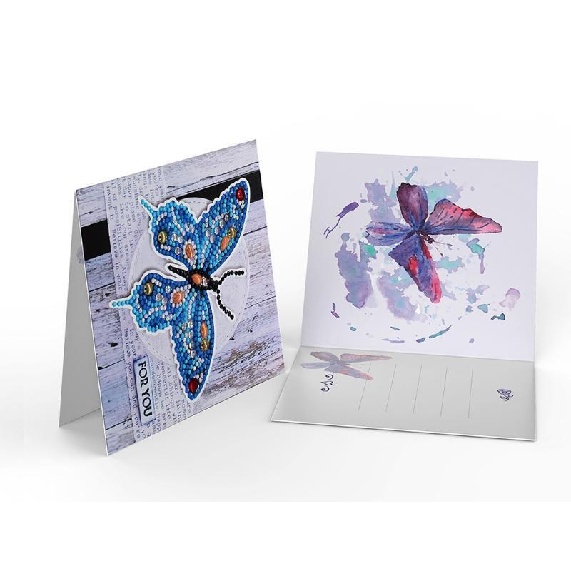 12 Pcs/Set DIY Diamond Painted Birthday Cards Holiday Thank You Greeting Cards