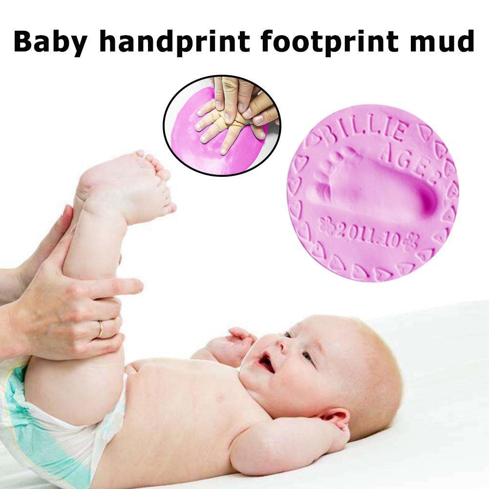 20g Baby Care Hand Foot Inkpad Soft Clay Washless Footprint Mud (Pink)