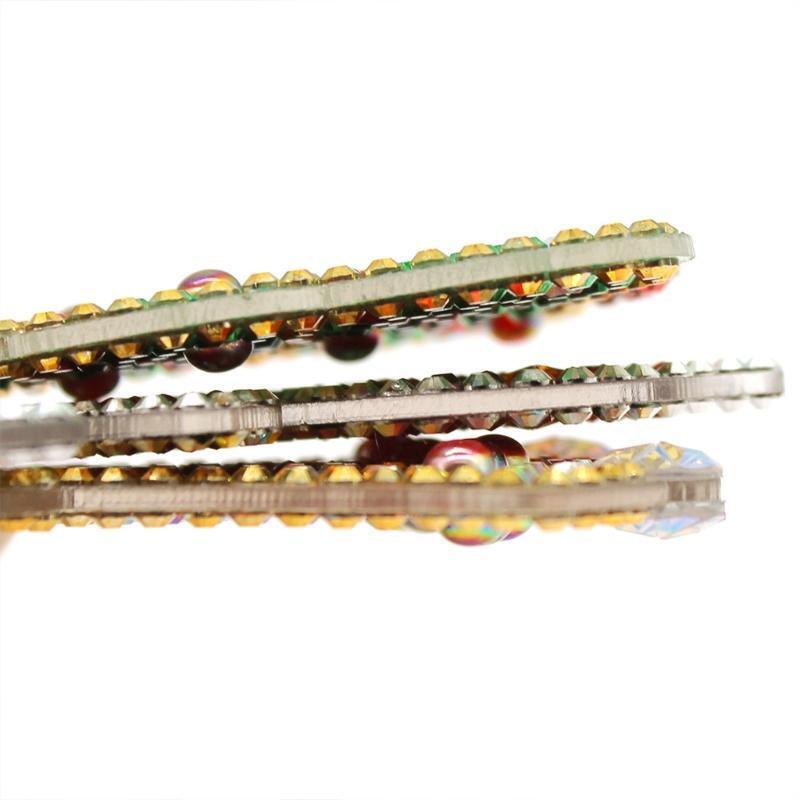 1 Pair Diamond Paintings Diy Earrings Handmade Point Diamond Material Package
