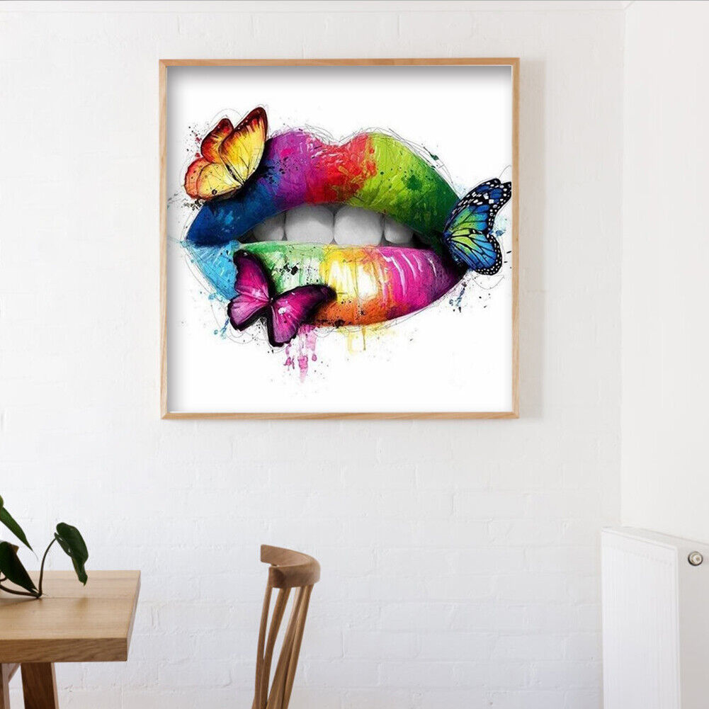 Graffiti Lip Full Drill Diamond Painting 5D Bead Art Mosaic Kit Picture