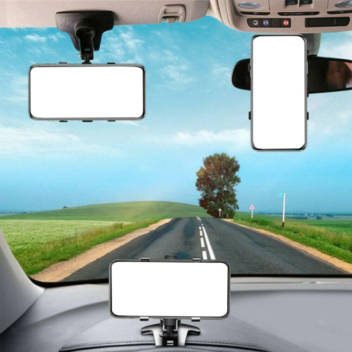 Mobile Phone Holder with Phone Number Car Rearview Mirror Fit for Car Phone