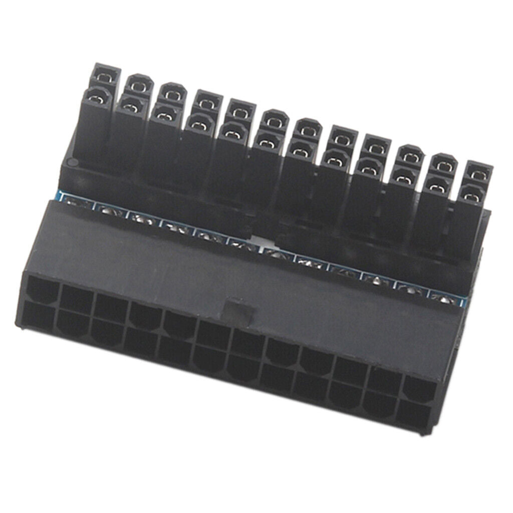 1Pcs ATX 24P Female to 24p Male 90 ° Angle Converter for Desktop PC