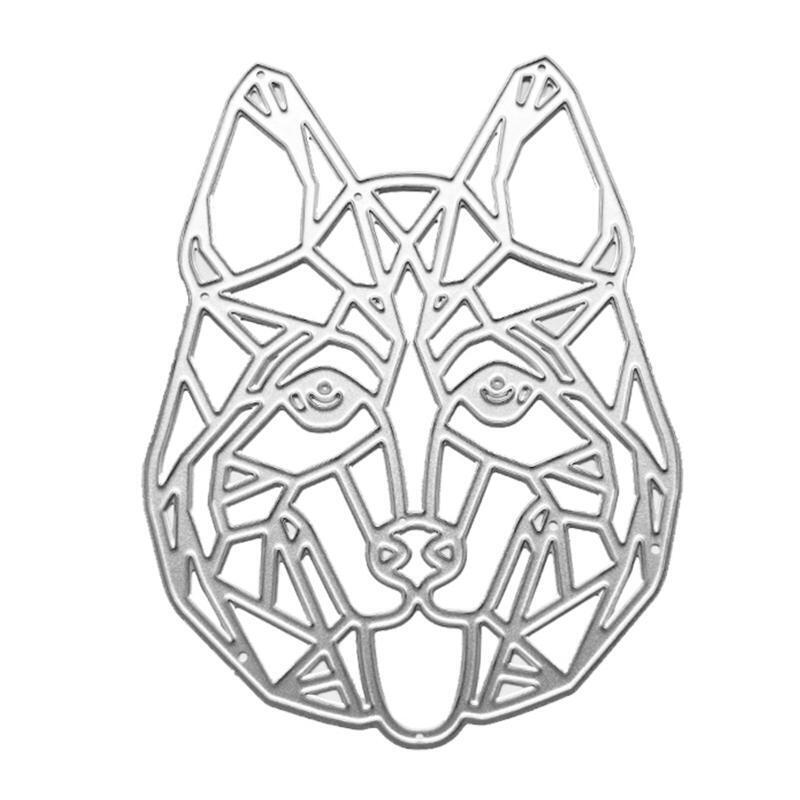 Metal Dog Head Cutting Dies Stencil DIY Scrapbook Album Paper Card Templatee Mol