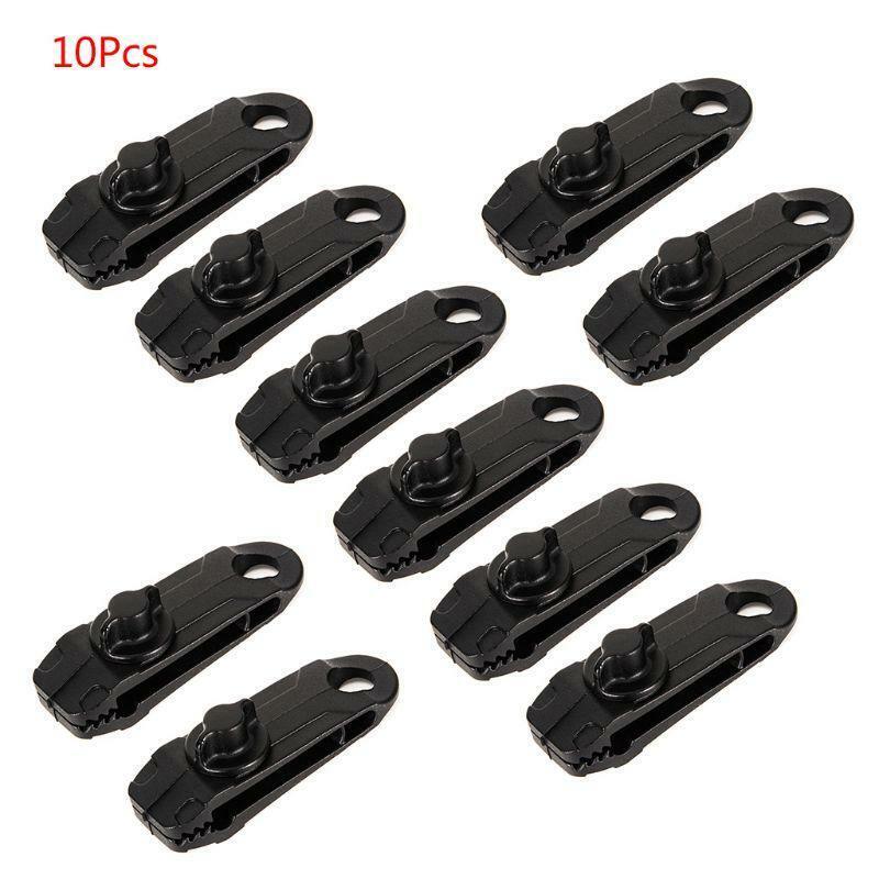 10 Pcs Outdoor Camping Hiking Tent Awning Canopy Clamp Tarp Canvas Clip Jaw Snap