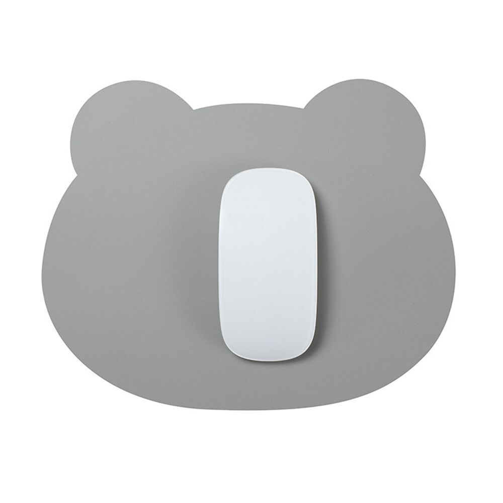 Computer Home Office Desk Mat Keyboard Mice Mat Mouse Pad Bear Head PU Leather