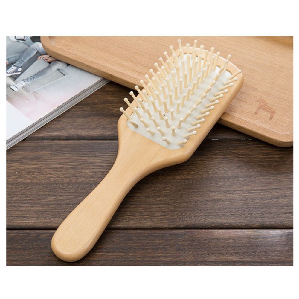Handle Airbag Anti-static Hair Styling Wood Paddle Hair Comb Hairdressing tool