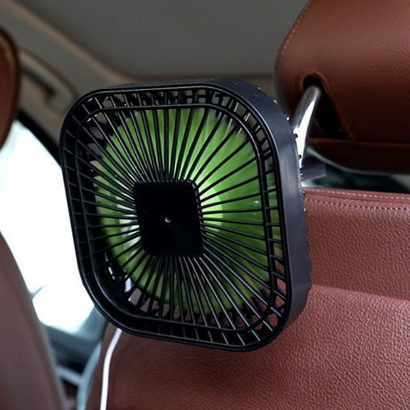 3 Speed Backseat Car Fan Cooling Small Personal Fan for Car Vehicle Rear Seat