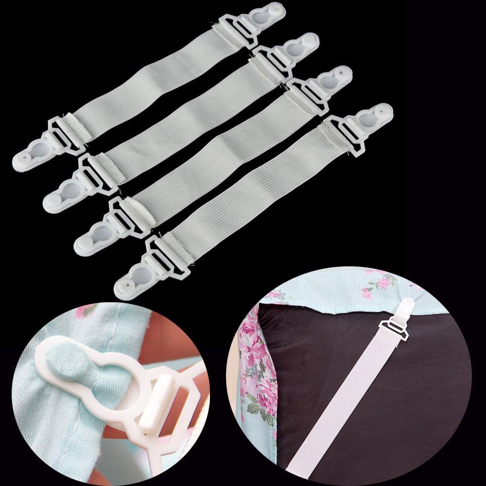 Suspenders Bedding Holder Mattress Clip Grippers Elastic Belt Bed Sheets Buckle
