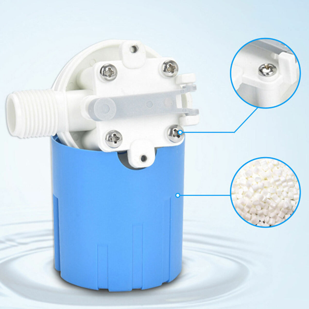1pc 1/2" Side Inlet Automatic Plastic Water  Controllingling Valve  Tank