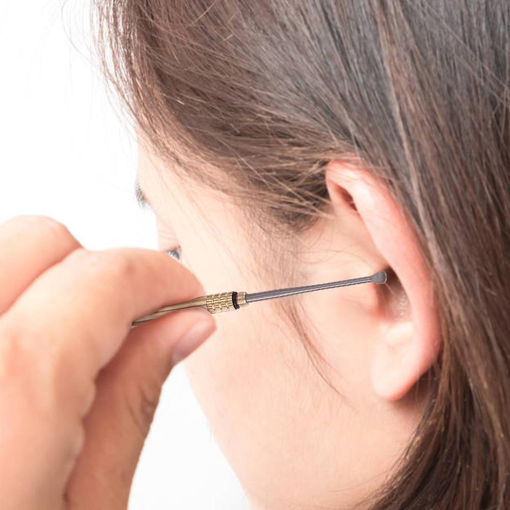 Portable Titanium Alloy Ear Spoon Travel Rust-Resistance Outdoor Tools