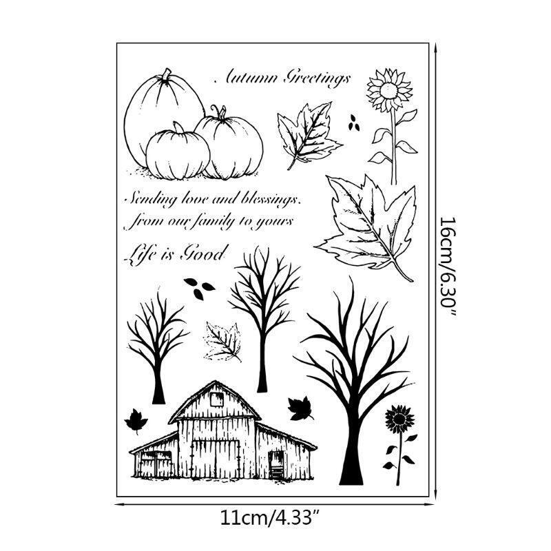 Greetings DIY Silicone Clear Stamp Cling Seal Scrapbook Embossing Album Decor