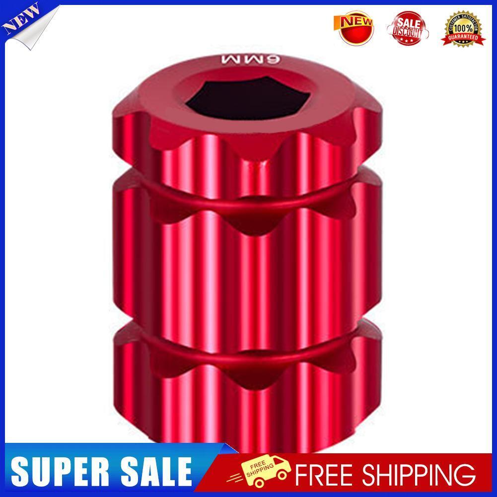 Aluminum Alloy Bicycle Crank Remove Tools Road Bike Crankset Wrench (Red)