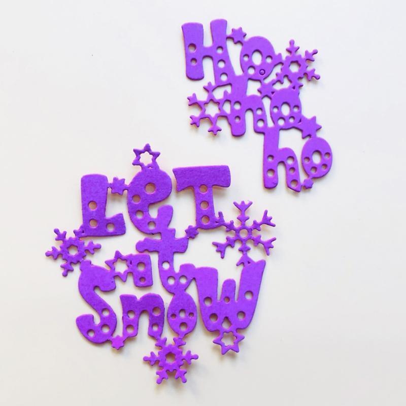 Let It Snow Metal Cutting Dies Stencil Scrapbooking DIY Album Stamp Paper Card