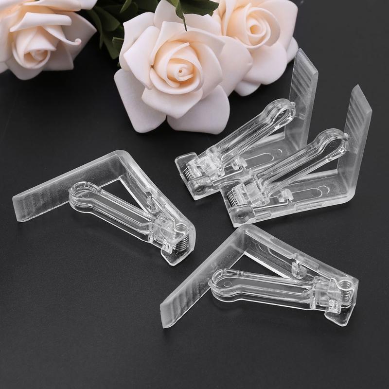 4Pcs Clear Plastic Table Cover Cloth Tablecloth Clip Clamp Holder Party Supplies
