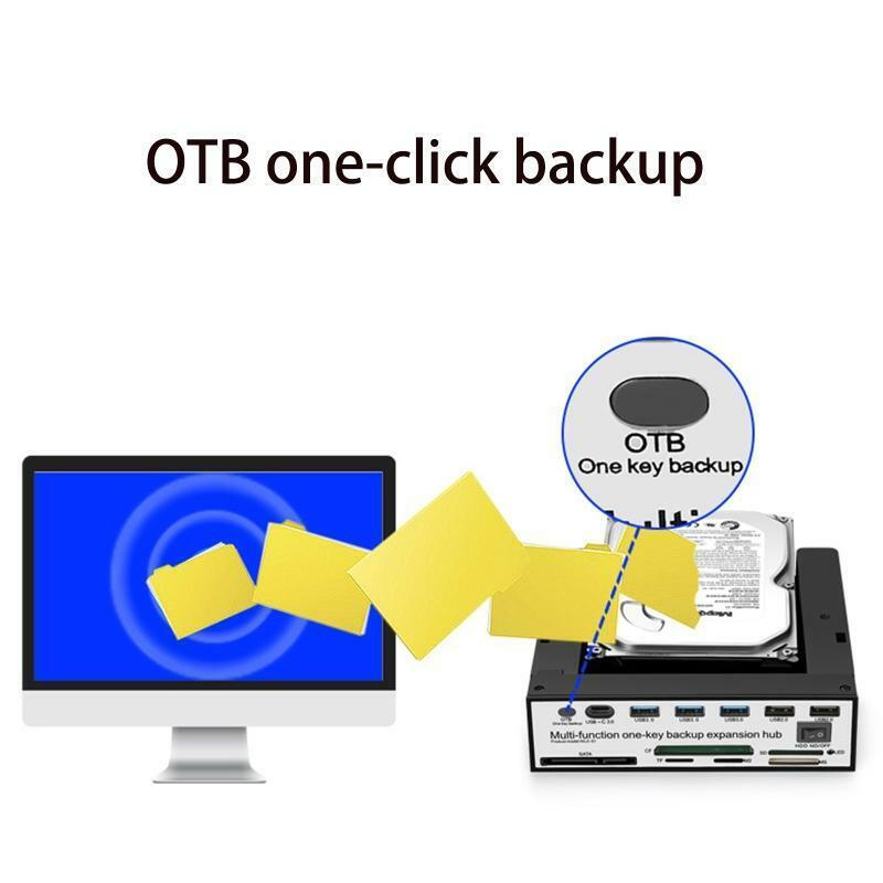 Support One-Key Backup Function  External Hard Disk Drive USB3.0/USB2.0 OTB