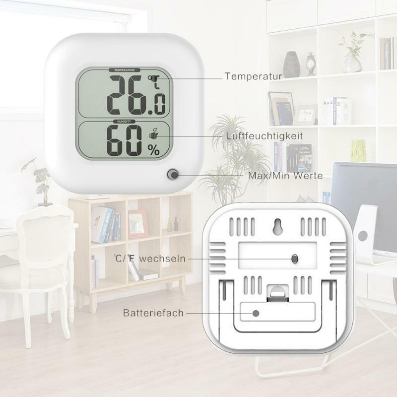 Room Temperature Gauge Humidity Monitor Digital Hygrometer Thermometer for Home