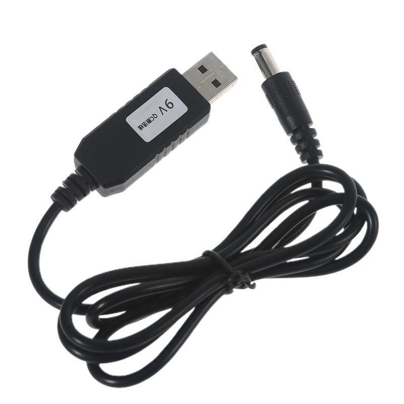 39'' Length QC3.0 USB to 9V 5.5x2.5mm Power Cable for Table Lamp Router Speakers
